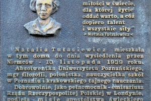 Tablica pamiątkowa w Poznaniu przy Śniadeckich